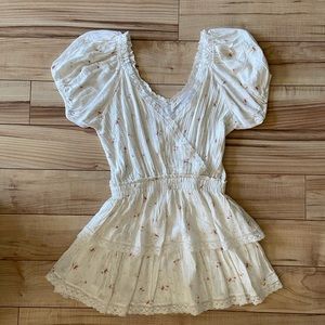 Floral puff sleeve dress